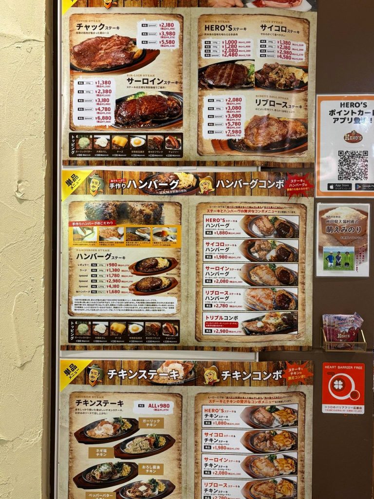 ヒーローズ ステーキハウス